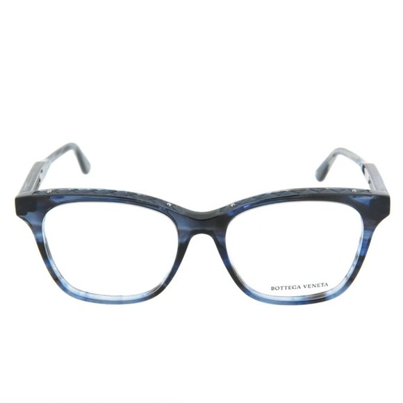Bottega Veneta Women's Blue and Grey Square Eyeglasses!